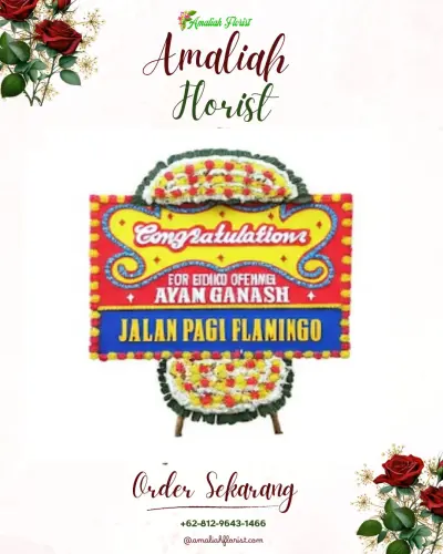 Bunga Papan Congratulation di Paseban